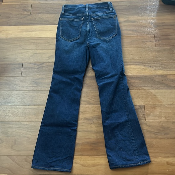 Madewell NWOT Skinny Flare Jeans in Dark Wash Size 24! - Picture 3 of 4